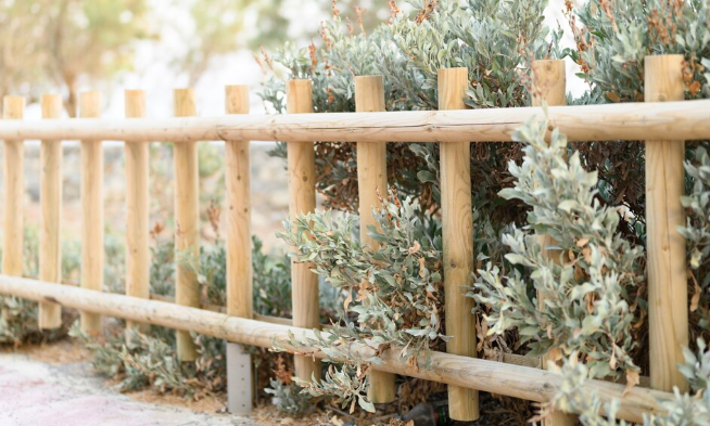 DIY garden fence